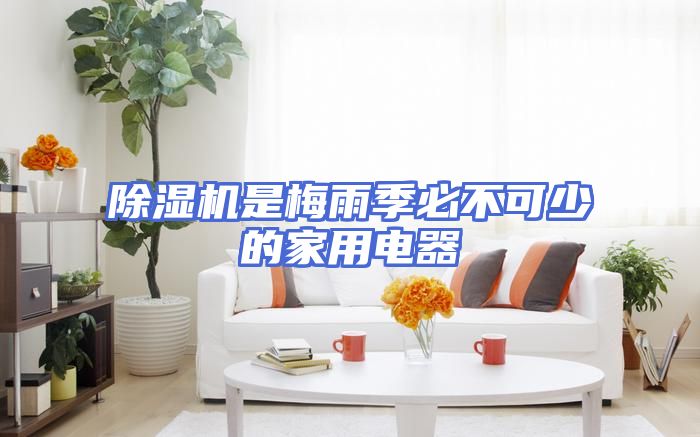 除湿机是梅雨季必不可少的家用电器