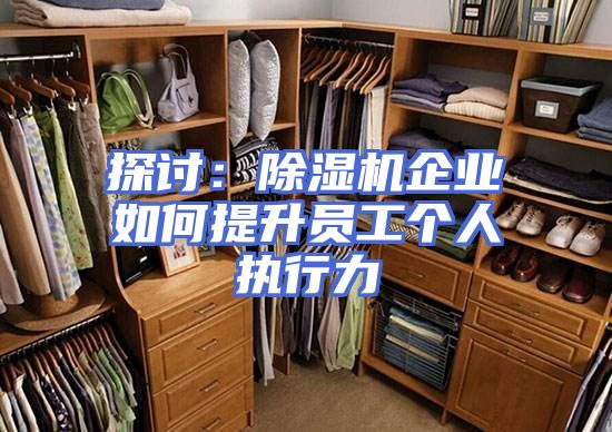 探讨：除湿机企业如何提升员工个人执行力