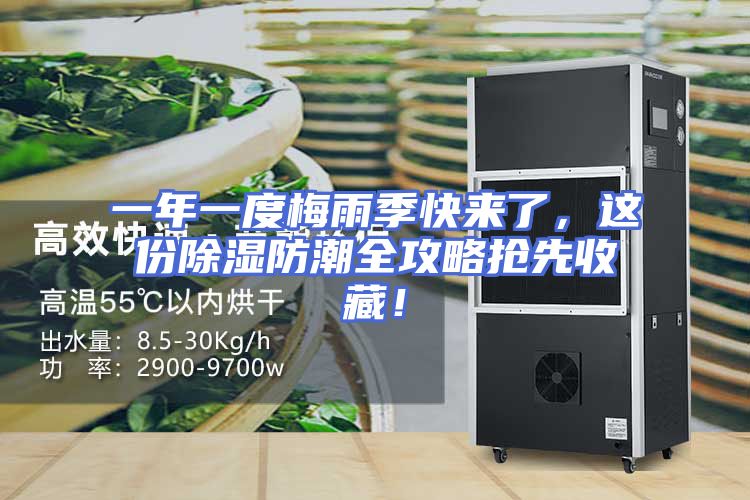 一年一度梅雨季快来了，这份除湿防潮全攻略抢先收藏！