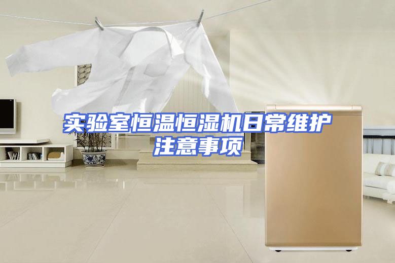 实验室恒温恒湿机日常维护注意事项