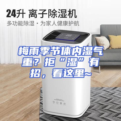 梅雨季节体内湿气重？拒“湿”有招，看这里~