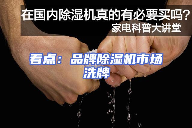看点：品牌除湿机市场洗牌