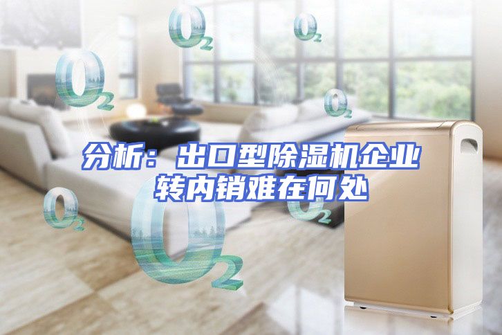 分析：出口型除湿机企业 转内销难在何处