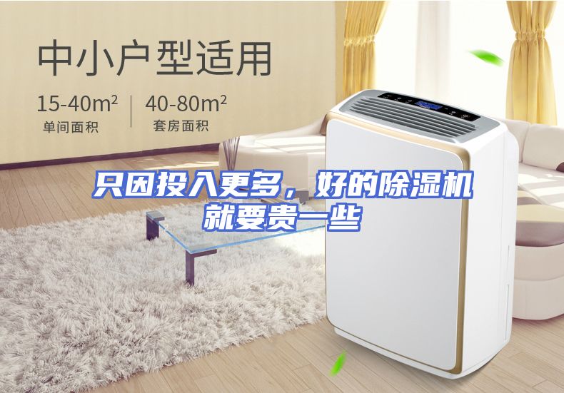 只因投入更多,好的除湿机就要贵一些
