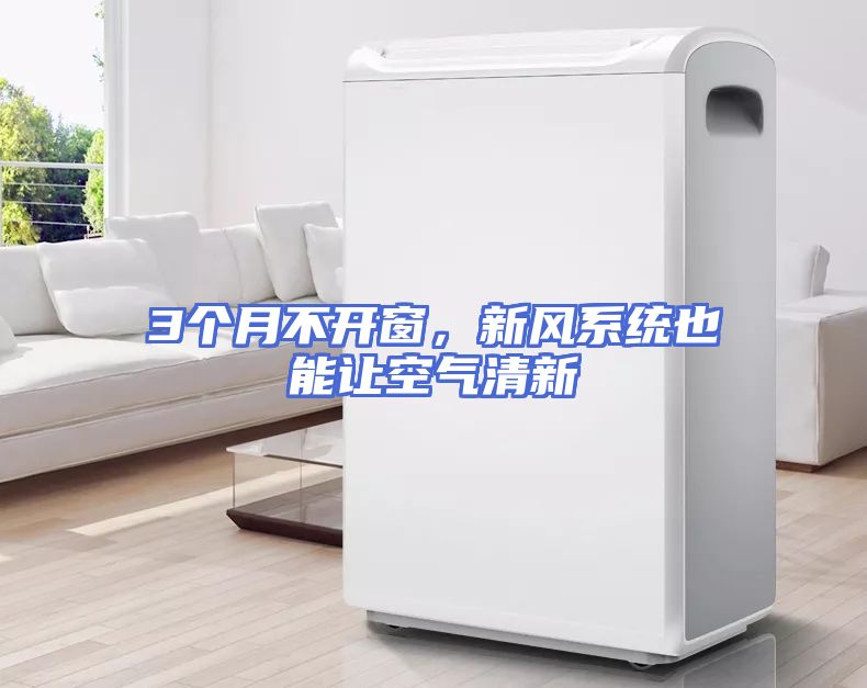 3个月不开窗，新风系统也能让空气清新