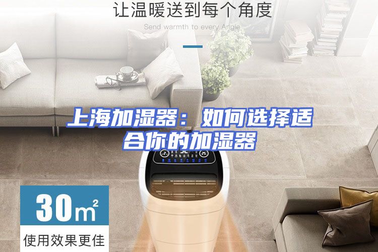 上海加湿器:如何选择适合你的加湿器