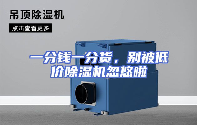 一分钱一分货，别被低价除湿机忽悠啦
