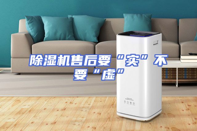 除湿机售后要“实”不要“虚”
