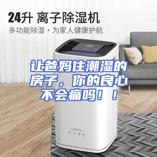 让爸妈住潮湿的房子，你的良心不会痛吗！！