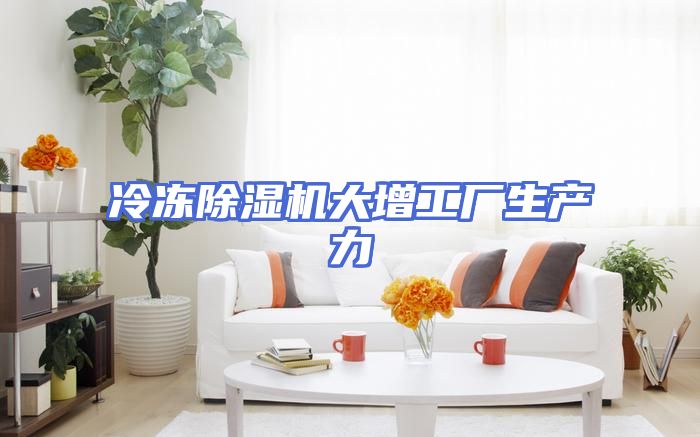 冷冻除湿机大增工厂生产力