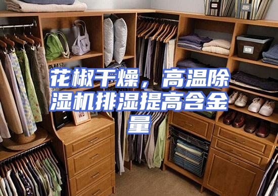 花椒干燥,高温除湿机排湿提高含金量