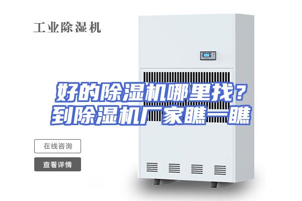 好的除湿机哪里找？到除湿机厂家瞧一瞧