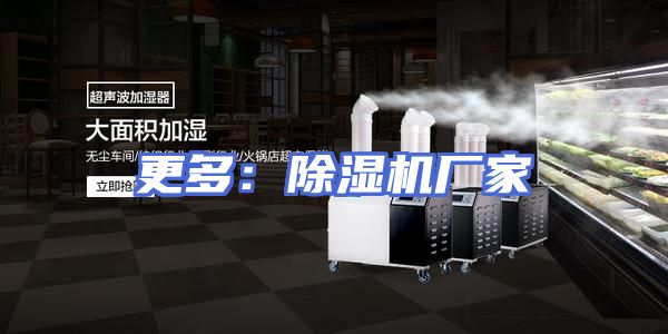 更多:除湿机厂家