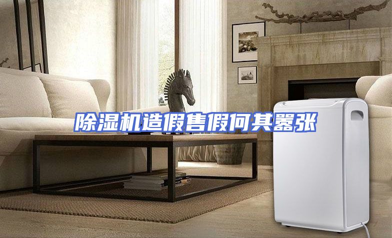 除湿机造假售假何其嚣张