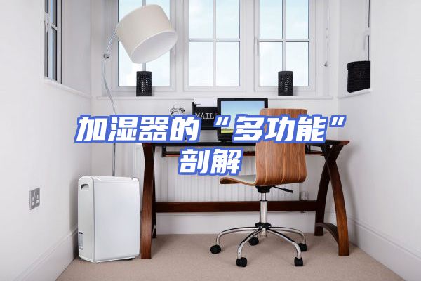 加湿器的“多功能”剖解