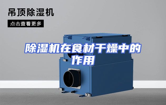 除湿机在食材干燥中的作用