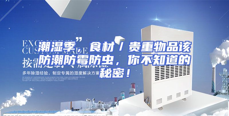 潮湿季，食材／贵重物品该防潮防霉防虫，你不知道的秘密！