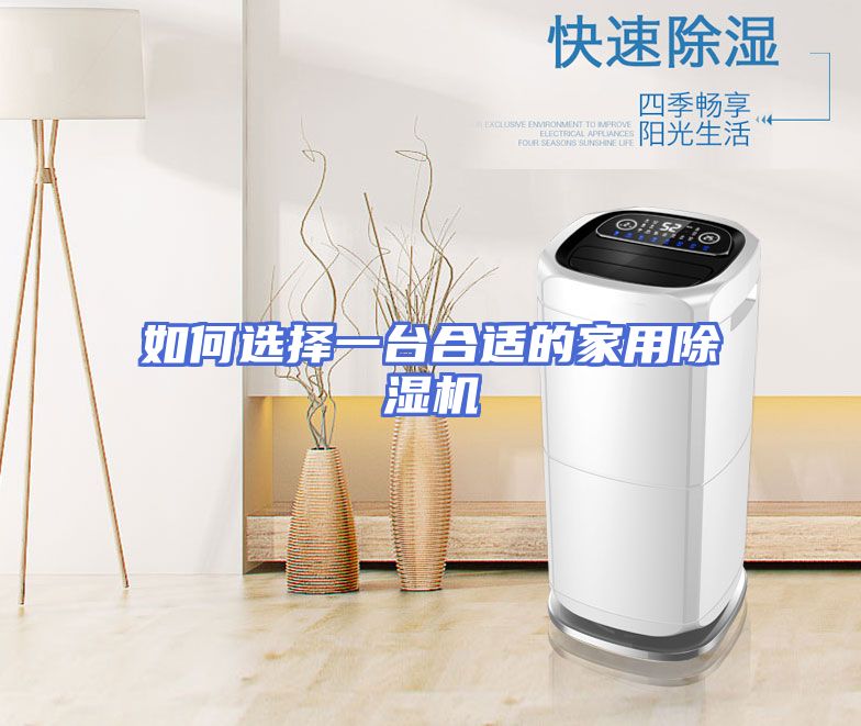 如何选择一台合适的家用除湿机