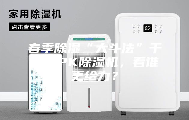 春季除湿“大斗法”干燥剂PK除湿机，看谁更给力？