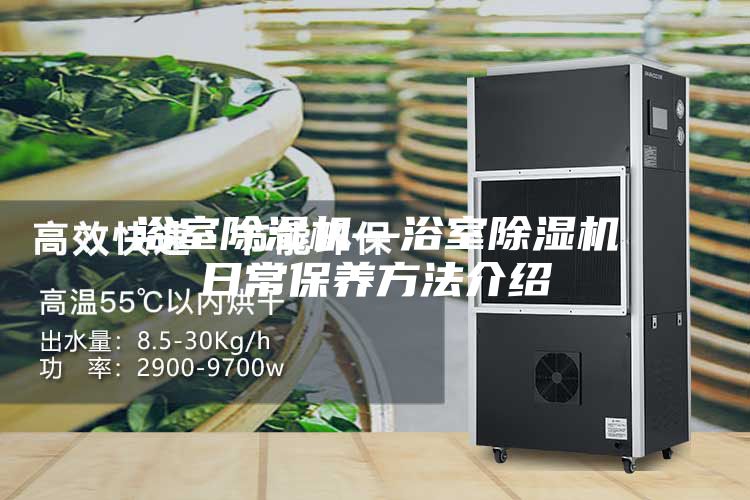 浴室除湿机—浴室除湿机日常保养方法介绍