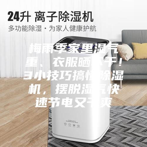 梅雨季家里湿气重、衣服晒不干！3小技巧搞懂除湿机，摆脱湿气快速节电又干爽