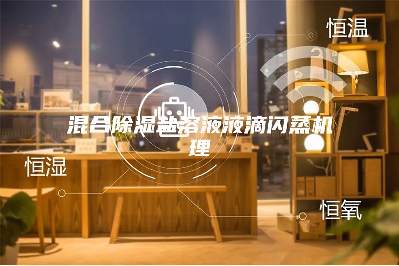 混合除湿盐溶液液滴闪蒸机理
