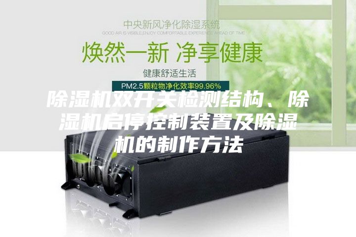 除湿机双开关检测结构、除湿机启停控制装置及除湿机的制作方法