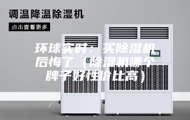 环球实时：买除湿机后悔了（除湿机哪个牌子好性价比高）