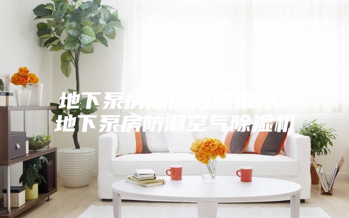 地下泵房除湿方法推荐？地下泵房防潮空气除湿机