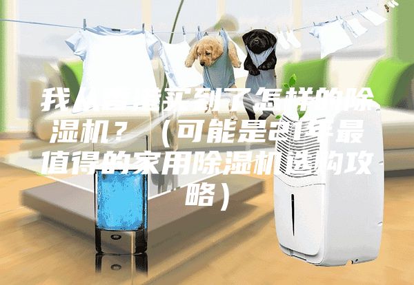 我从香港买到了怎样的除湿机？（可能是21年最值得的家用除湿机选购攻略）