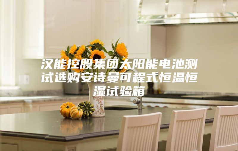 汉能控股集团太阳能电池测试选购安诗曼可程式恒温恒湿试验箱