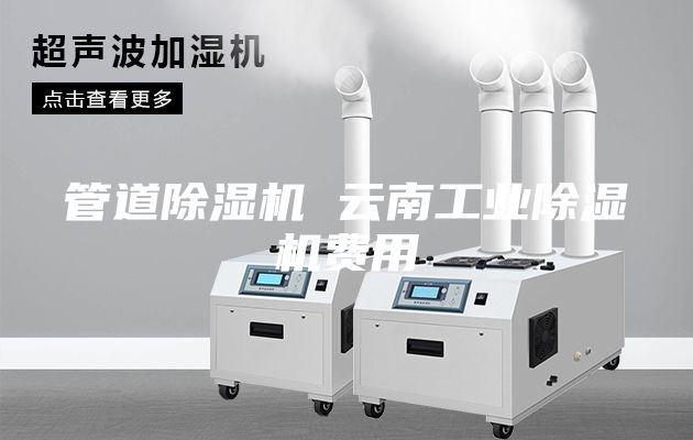 管道除湿机 云南工业除湿机费用