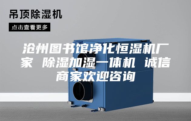 沧州图书馆净化恒湿机厂家 除湿加湿一体机 诚信商家欢迎咨询