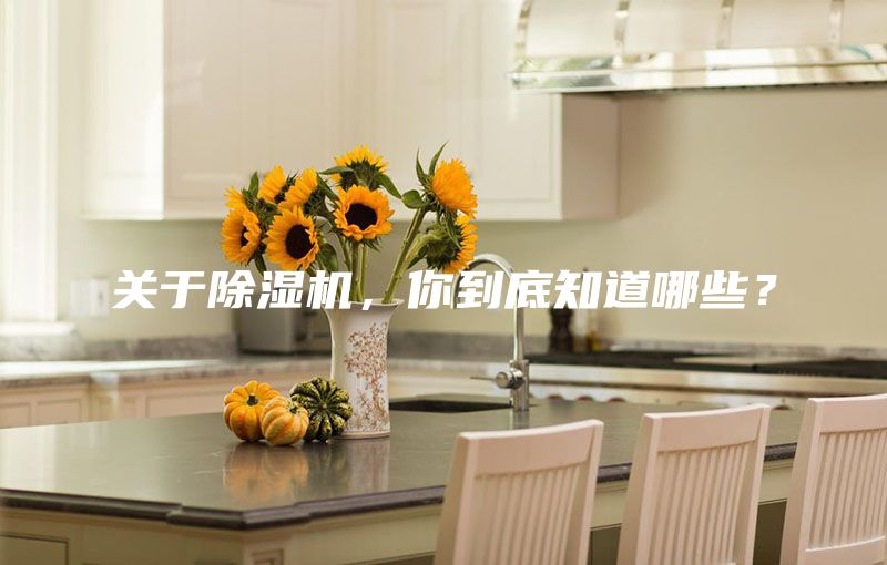 关于除湿机，你到底知道哪些？