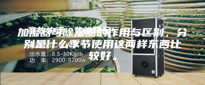 加湿器与除湿器的作用与区别，分别是什么季节使用这两样东西比较好。