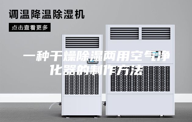 一种干燥除湿两用空气净化器的制作方法