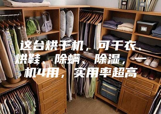 这台烘干机,可干衣、烘鞋、除螨、除湿,一机4用,实用率超高
