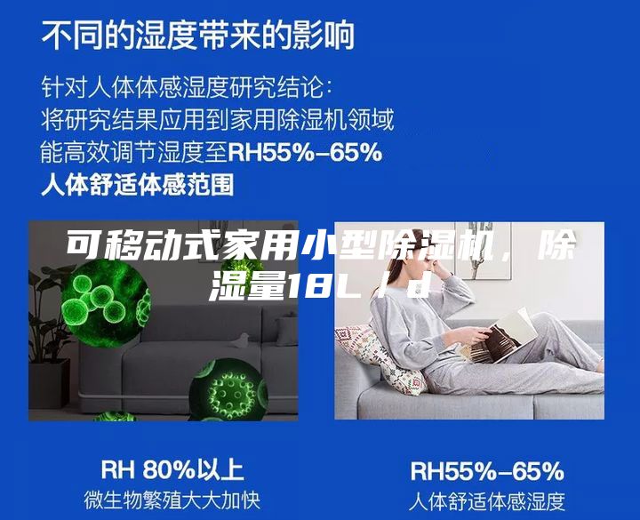 可移动式家用小型除湿机，除湿量18L／d