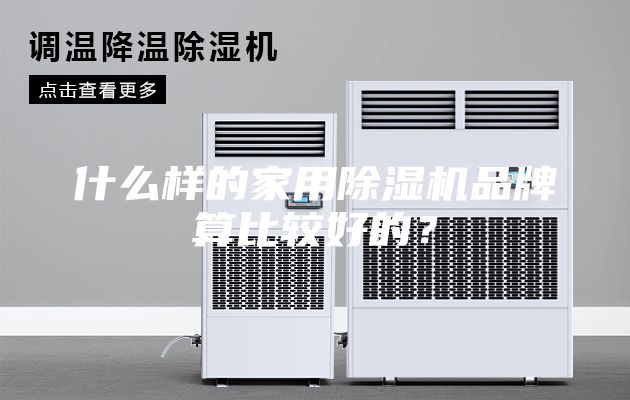 什么样的家用除湿机品牌算比较好的?