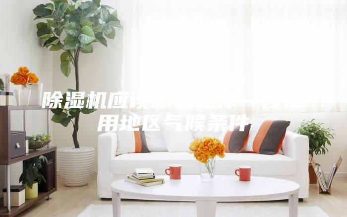 除湿机应该怎么选择—按使用地区气候条件