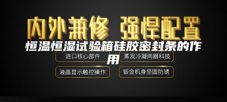 恒温恒湿试验箱硅胶密封条的作用