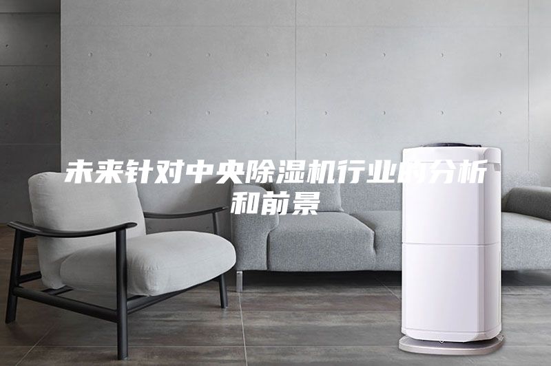未来针对中央除湿机行业的分析和前景