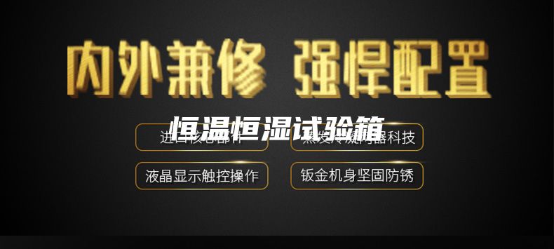 恒温恒湿试验箱