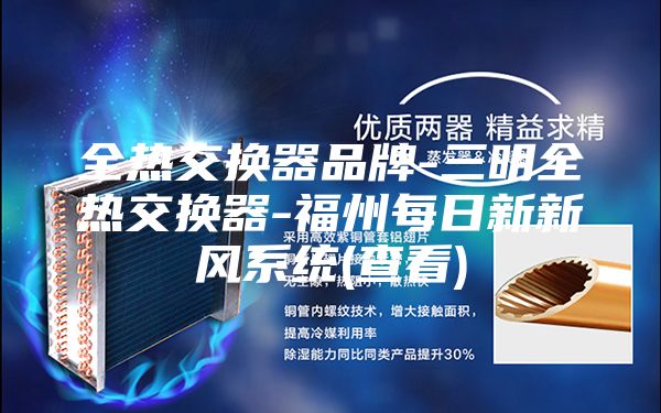全热交换器品牌-三明全热交换器-福州每日新新风系统(查看)