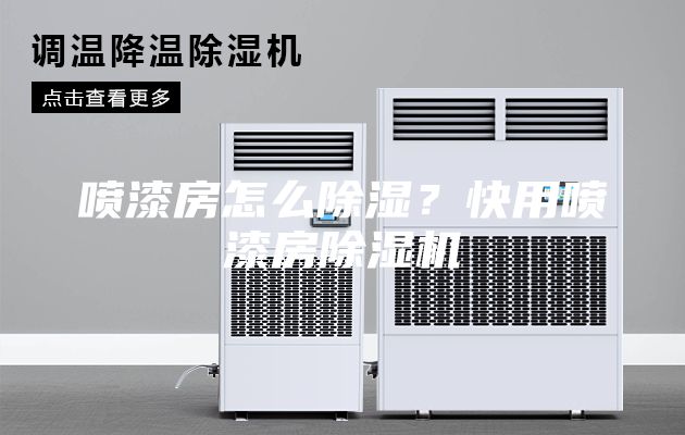 喷漆房怎么除湿？快用喷漆房除湿机