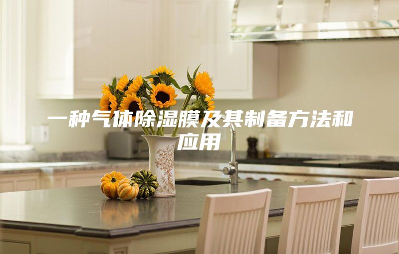 一种气体除湿膜及其制备方法和应用