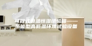 可程式恒温恒湿试验箱——节能型高低温环境试验设备