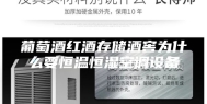 葡萄酒红酒存储酒窖为什么要恒温恒湿空调设备