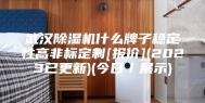 武汉除湿机什么牌子稳定性高非标定制[报价](2023已更新)(今日／展示)
