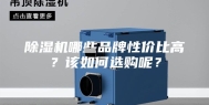 除湿机哪些品牌性价比高？该如何选购呢？